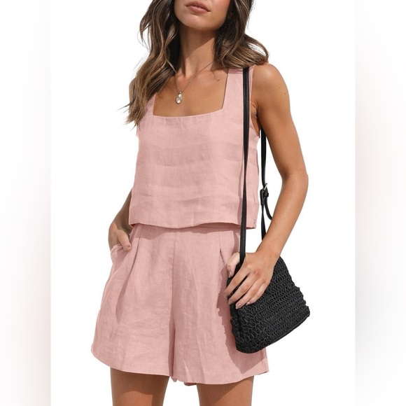 Square Neck Tank and Shorts Set - Picture 5 of 12